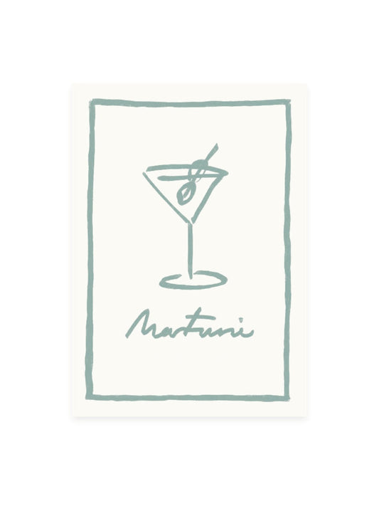 Postcard 'Martini' (risography)