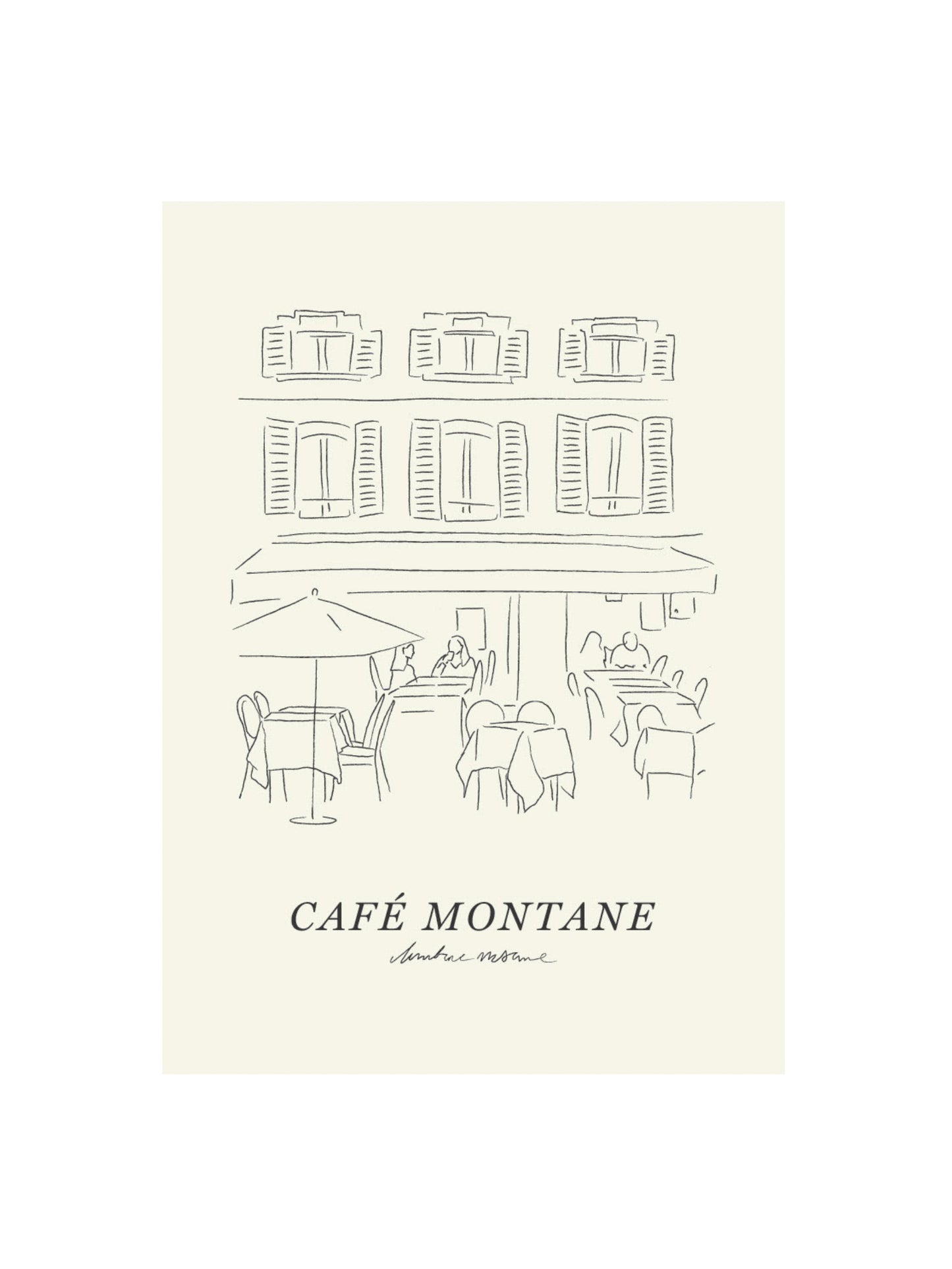 Poster Cafe Montane