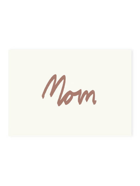 Postcard 'Mom' (risography)