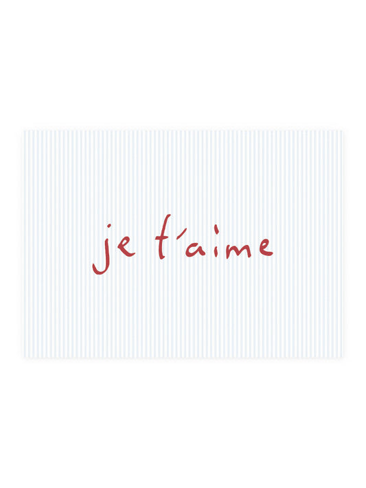 Postcard 'je t'aime'