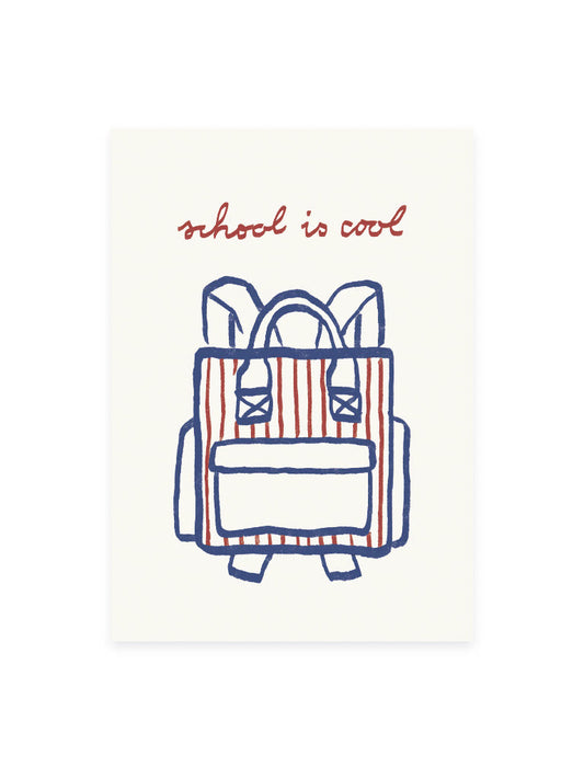 Poster 'school is cool' (Risograph)