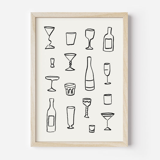 Poster Drinks (Risograph)