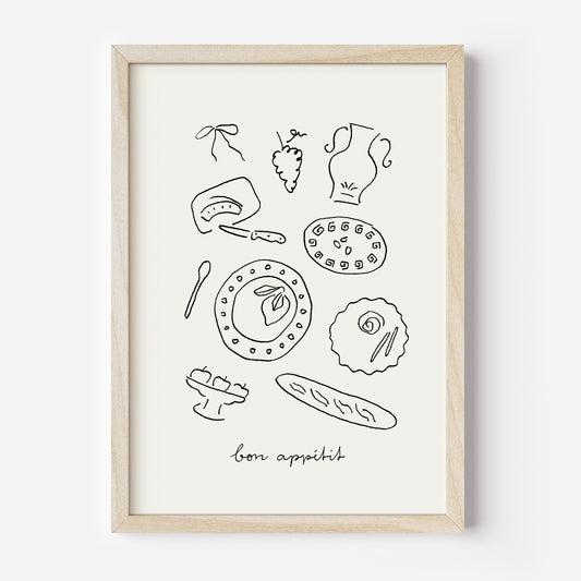 Poster 'bon appétit' (risograph)