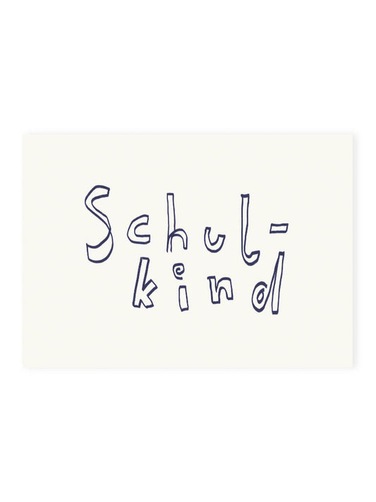 Postcard 'Schoolchild' (Risography)