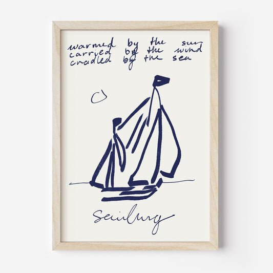 Poster Sailing (Risograph)