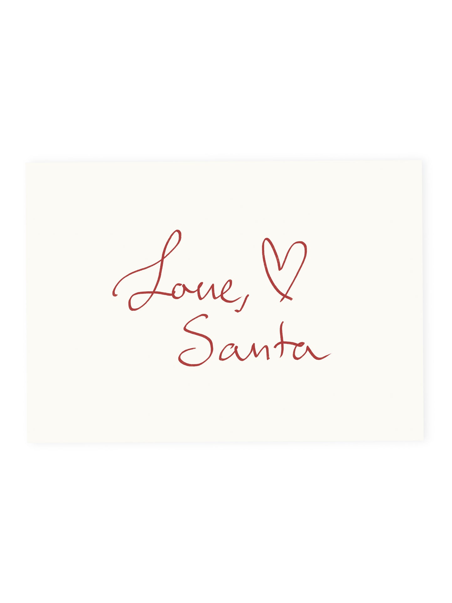 Postcard 'Love, Santa' (risography)