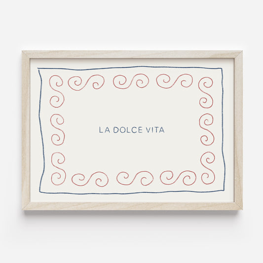 Poster 'LA DOLCE VITA' (risography)